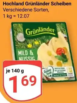 Globus Hochland Grünländer Scheiben Angebot
