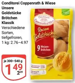 Globus Conditorei Coppenrath & Wiese Unsere Goldstücke Brötchen Klassik Angebot
