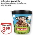 Globus Unilever Ben & Jerry's Eis Angebot