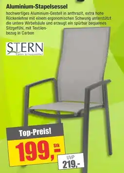Dekor-Markt Stern aluminium-stapelsessel Angebot