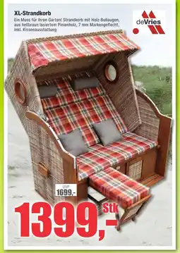 Dekor-Markt Devries xl-strandkorb Angebot