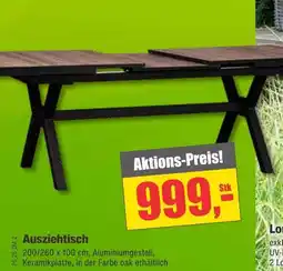 Dekor-Markt Ausziehtisch Angebot