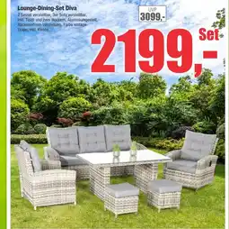Dekor-Markt Lounge-dining-set diva Angebot