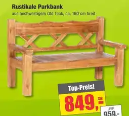 Dekor-Markt Rustikale parkbank Angebot