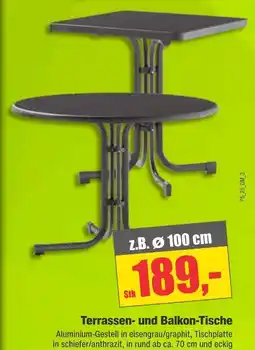 Dekor-Markt Terrassen- und balkon-tische Angebot