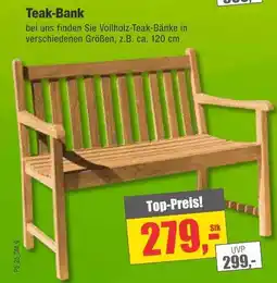 Dekor-Markt Teak-bank Angebot