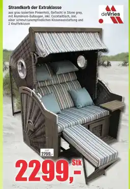 Dekor-Markt Devries strandkorb der extraklasse Angebot