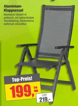 Dekor-Markt Aluminium-klappsessel Angebot