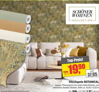 Dekor-Markt Schöner wohnen vliestapete botanical Angebot