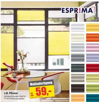 Dekor-Markt Esprima plissee Angebot