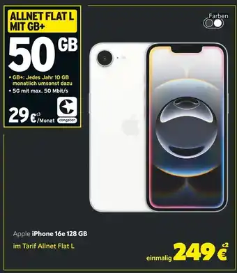 cosmophone Apple smartphone iphone 16e 128 gb Angebot