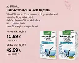 Vitalia Alsiroyal haar aktiv silicium forte kapseln Angebot