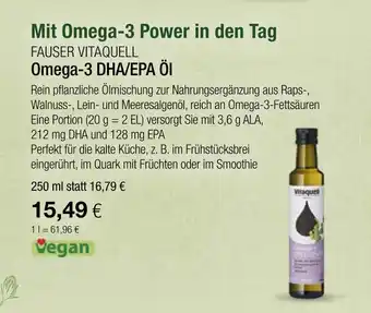 Vitalia Fauser vitaquell omega-3 dha/epa öl Angebot