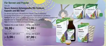 Vitalia Salus neuro balance ashwagandha bio tonikum, kapseln und bio tees Angebot