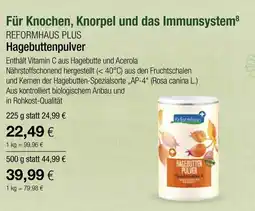 Vitalia Reformhaus plus hagebuttenpulver Angebot