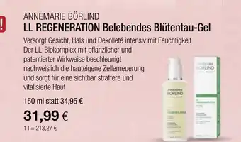Vitalia Annemarie börlind ll regeneration belebendes blütentau-gel Angebot
