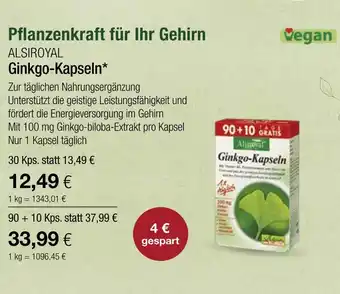 Vitalia Alsiroyal ginkgo-kapseln Angebot