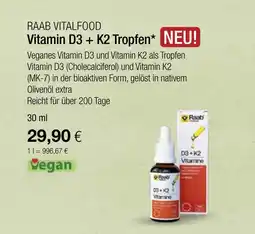 Vitalia Raab vitalfood vitamin d3 + k2 tropfen Angebot
