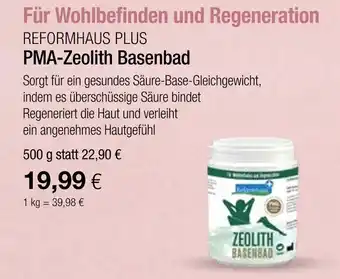 Vitalia Reformhaus plus pma-zeolith basenbad Angebot