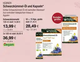 Vitalia Hübner schwarzkümmel-öl und kapseln Angebot