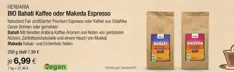 Vitalia Herbaria bio bahati kaffee oder makeda espresso Angebot