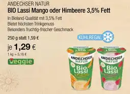 Vitalia Andechser natur bio lassi mango oder himbeere 3,5% fett Angebot