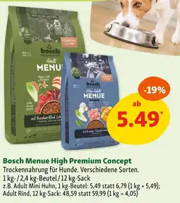 Fressnapf Bosch bosch menue high premium concept Angebot