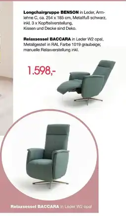 külkens+sohn Polstermöbel Benson relaxsessel baccara Angebot