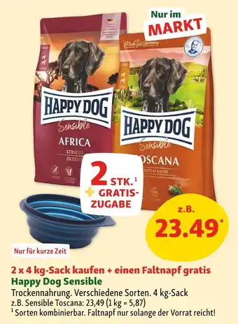 Fressnapf Happy dog sensible africa oder sensible toscana Angebot
