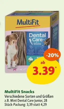 Fressnapf Multifit snacks Angebot