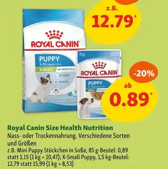 Fressnapf Royal canin size health nutrition Angebot