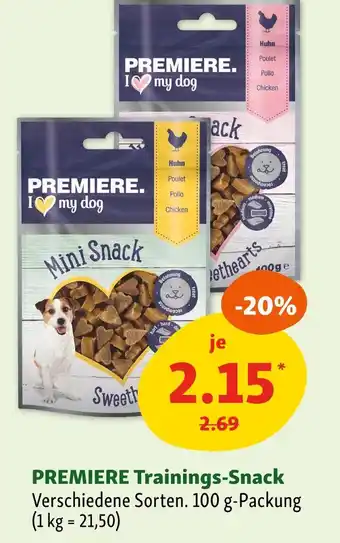 Fressnapf Premiere trainings-snack Angebot