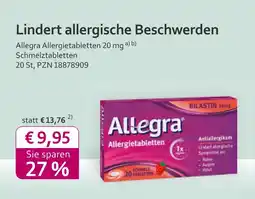 Mea Allegra allergietabletten Angebot