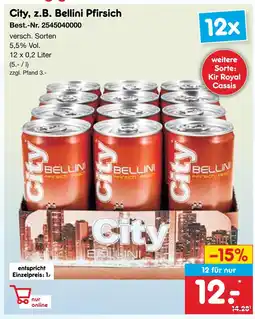 Netto Marken-Discount City bellini pfirsich Angebot
