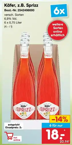 Netto Marken-Discount Käfer z.b. sprizz Angebot