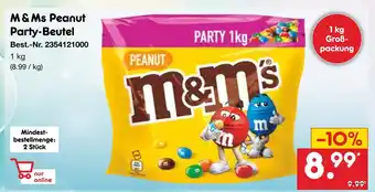 Netto Marken-Discount M & ms peanut party-beutel Angebot