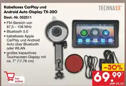 Netto Marken-Discount Technaxx kabelloses carplay und android auto-display tx-32o Angebot