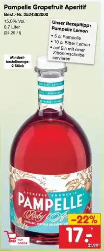 Netto Marken-Discount Pampelle pampelle grapefruit aperitif Angebot
