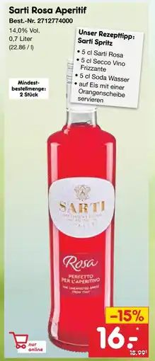 Netto Marken-Discount Sarti rosa aperitif Angebot