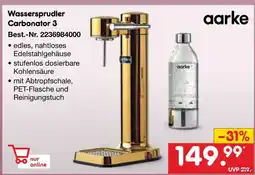 Netto Marken-Discount Aarke wassersprudler carbonator 3 Angebot