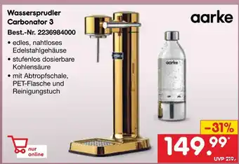 Netto Marken-Discount Aarke wassersprudler carbonator 3 Angebot