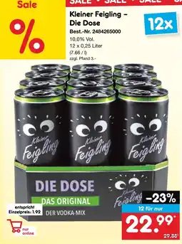 Netto Marken-Discount Kleiner feigling die dose Angebot