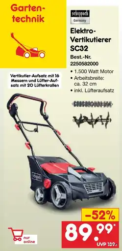 Netto Marken-Discount Scheppach elektro-vertikutierer sc32 Angebot