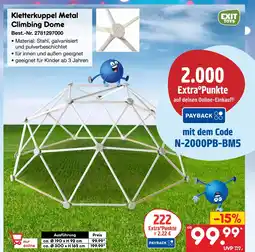 Netto Marken-Discount Exit toys kletterkuppel metal climbing dome Angebot