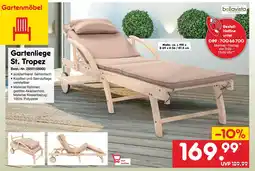 Netto Marken-Discount Gartenliege st. tropez Angebot