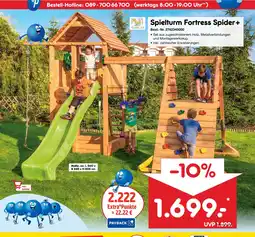 Netto Marken-Discount Spielturm fortress spider+ Angebot
