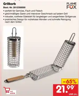 Netto Marken-Discount Flame fox grillkorb Angebot