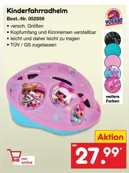 Netto Marken-Discount Volare kinderfahrradhelm Angebot