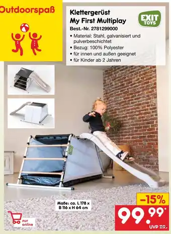 Netto Marken-Discount Exit toys klettergerüst my first multiplay Angebot