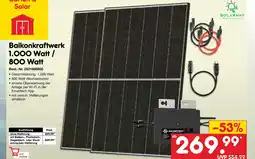 Netto Marken-Discount Solarway balkonkraftwerk 1.000 watt / 800 watt Angebot